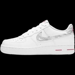 Nike Air Force 1 Low GS “White University Red”